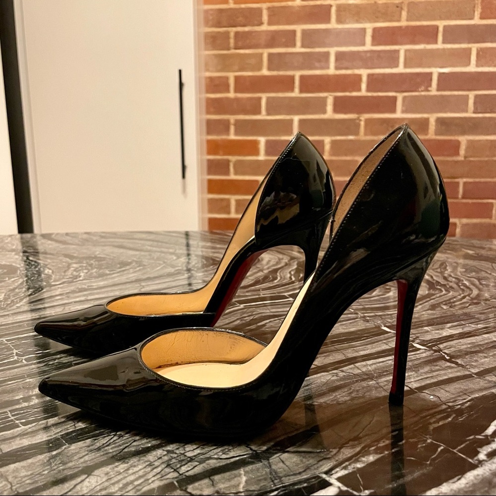 Christian Louboutin So Kate D’Orsay 120mm Black Patent High Heels EU 37.5/US 7.5